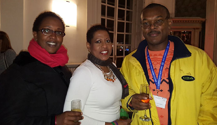 Representative of Business Member Organisations L-R: Natascha Kaneza (Rwanda), Joycelyn Francois-Opadeyi (Trinidad and Tobago) and Thompson Akpabio (Nigeria)