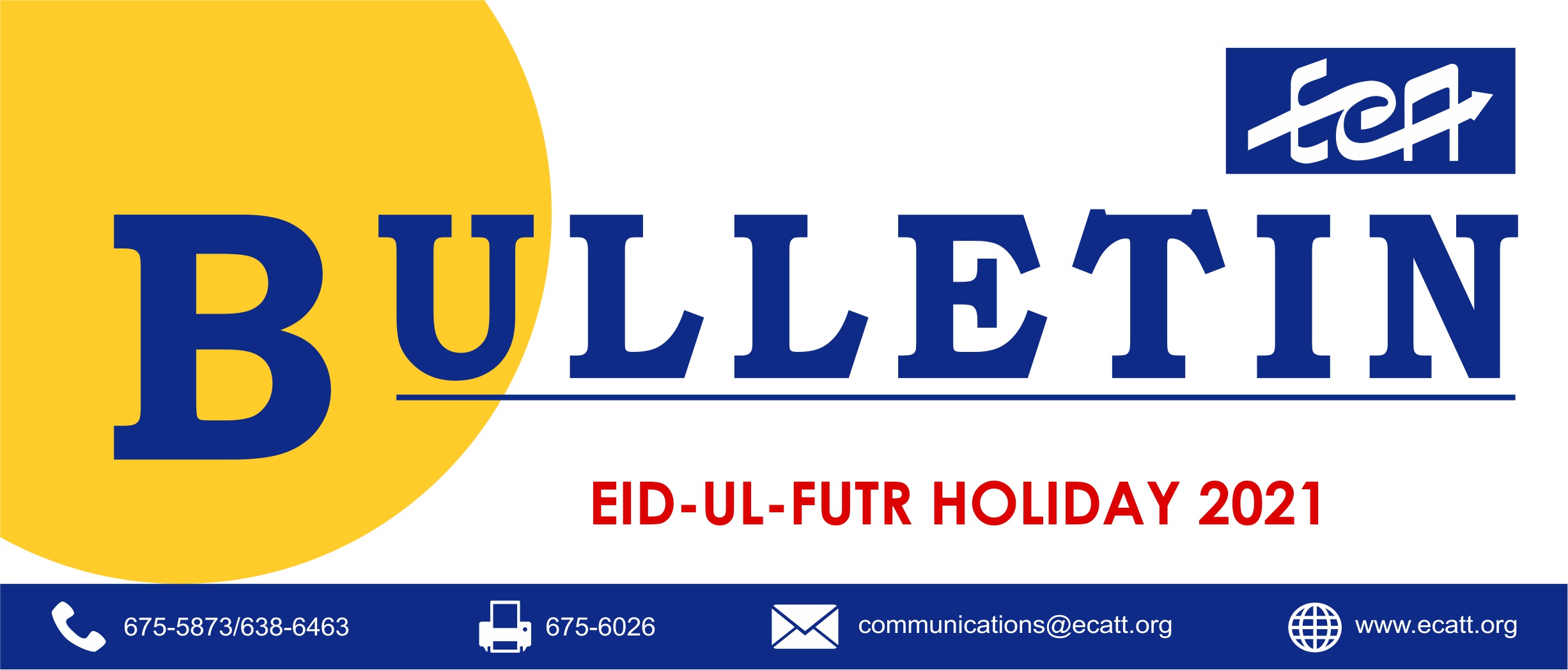 ECA Bulletin - Eid-ul-Fitr 2021
